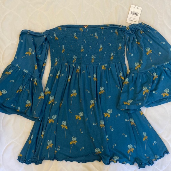 NWT Free People off the shoulder tunic top - size M - Picture 1 of 7